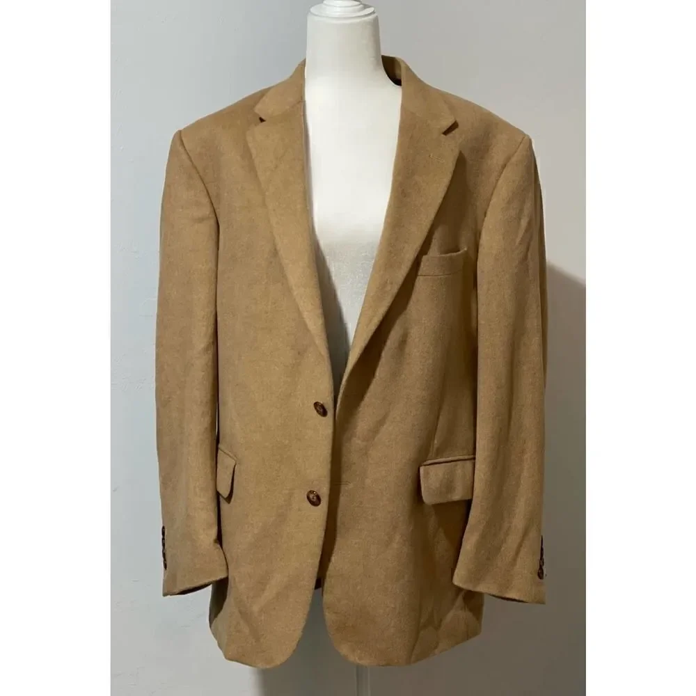 Camel hair 100% for Belk sport jacket blazer